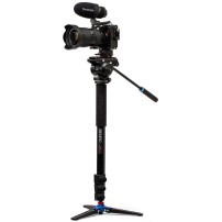 Benro A48FDS4PRO | Monopod wideo A48F z głowicą S4PRO, maks. wys. 174 cm, udźwig do 4 kg Benro - 3