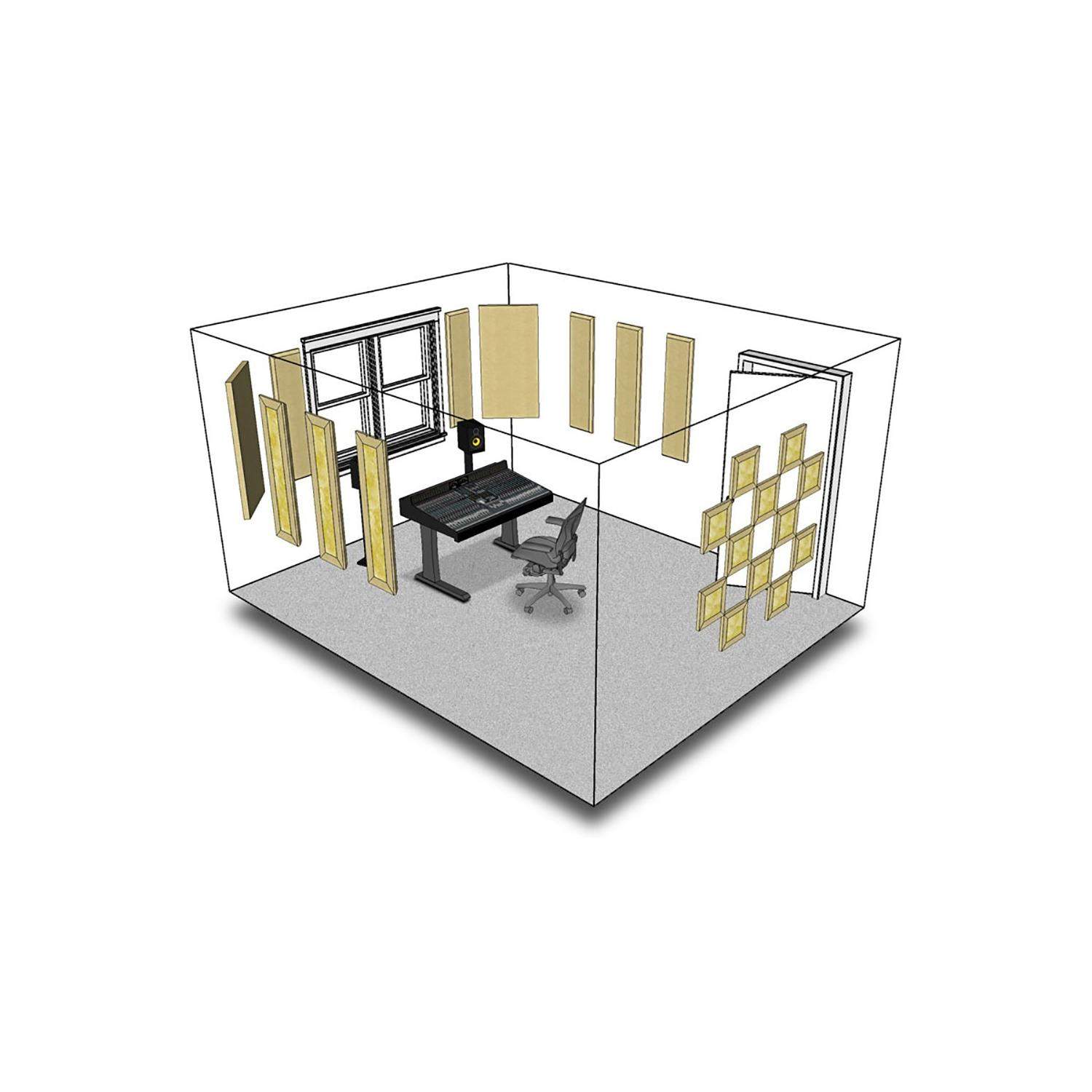 Primacoustic London 12 Black Room Kit | Zestaw panele akustyczne do wygłuszania pomieszczeń 15m2 Primacoustic - 2