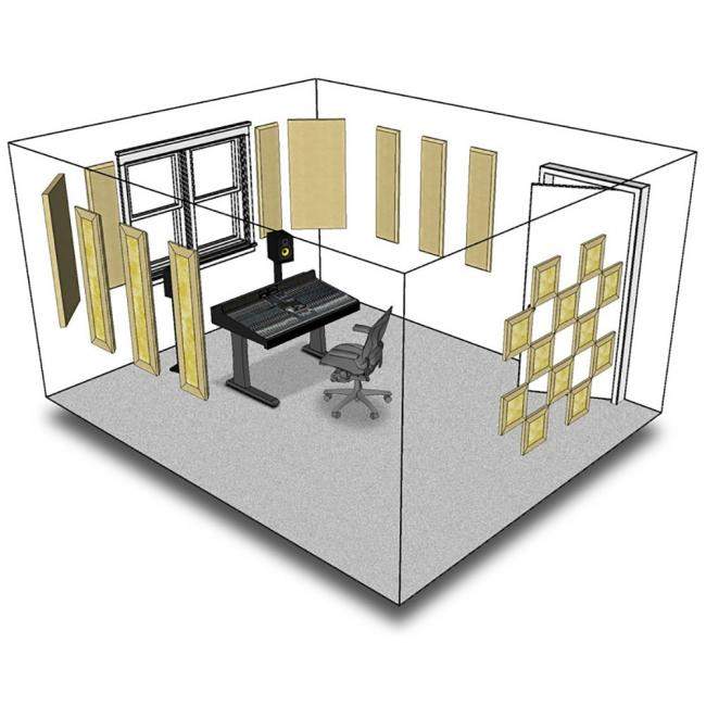 Primacoustic London 12 Black Room Kit | Zestaw panele akustyczne do wygłuszania pomieszczeń 15m2 Primacoustic - 2