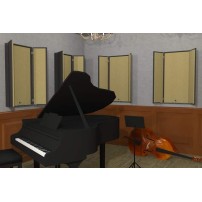 Primacoustic FlexiBooth Beige | Ścienny ekran akustyczny, tryptyk, 609 x 1219 x 101 mm Primacoustic - 3