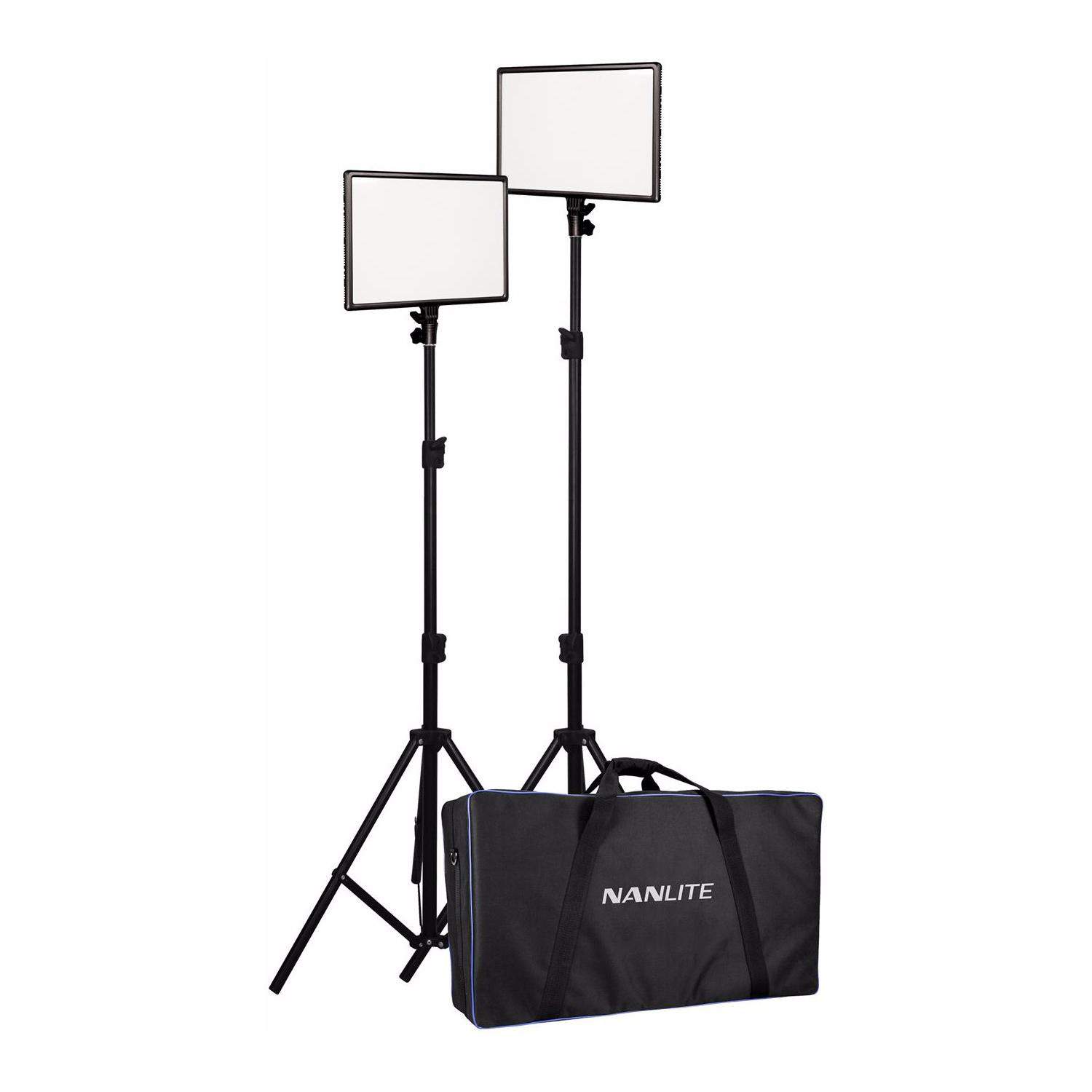 Nanlite Lumipad 25 2-Kit | Zestaw dwóch paneli LED ze statywami i torbą, 25 W, Bi-Color, 3200K-5600K Nanlite - 1