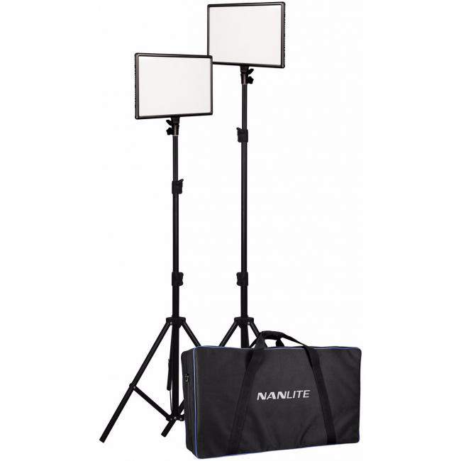 Nanlite Lumipad 25 2-Kit | Zestaw dwóch paneli LED ze statywami i torbą, 25 W, Bi-Color, 3200K-5600K Nanlite - 1
