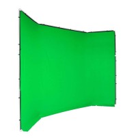 Manfrotto MLBG4301CG | Tło tkaninowe Chroma Key FX bez ramy, Chromakey Green, zielone, 4 x 3 m Manfrotto - 1