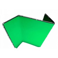 Manfrotto MLBG4301KG | Tło tkaninowe Chroma Key FX z ramą, Chromakey Green, zielone, 4 x 3 m Manfrotto - 2
