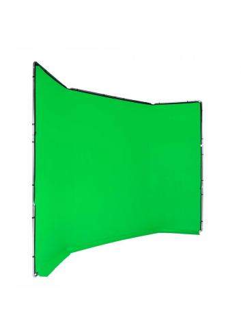 Manfrotto MLBG4301KG | Tło tkaninowe Chroma Key FX z ramą, Chromakey Green, zielone, 4 x 3 m Manfrotto - 4