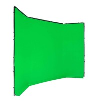 Manfrotto MLBG4301KG | Tło tkaninowe Chroma Key FX z ramą, Chromakey Green, zielone, 4 x 3 m Manfrotto - 4
