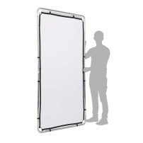 Manfrotto MLLC1201K (Pro Scrim All-In-One 1.1x2m) | Rama butterfly, tkanina czarna i dyfuzyjna -1.25EV, blenda Silver/White Manf