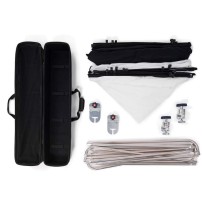 Manfrotto MLLC3301K (Pro Scrim All-In-One 2.9x2.9m) | Rama Butterfly, tkanina czarna i dyfuzyjna -1.25EV Manfrotto - 5