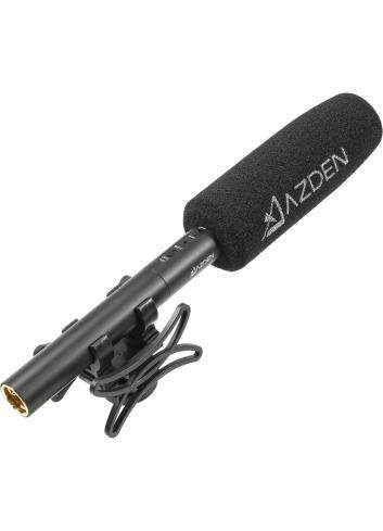 Azden SGM-250 | Kierunkowy mikrofon pojemnościowy typu shotgun, superkardioida, zasilanie Phantom lub bateryjne Azden - 1