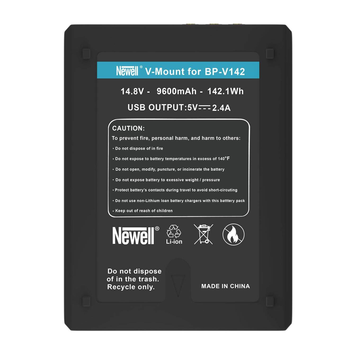 Newell BP-V142 SLIM V-Mount | Akumulator 142Wh 9600mAh D-Tap USB Newell - 1