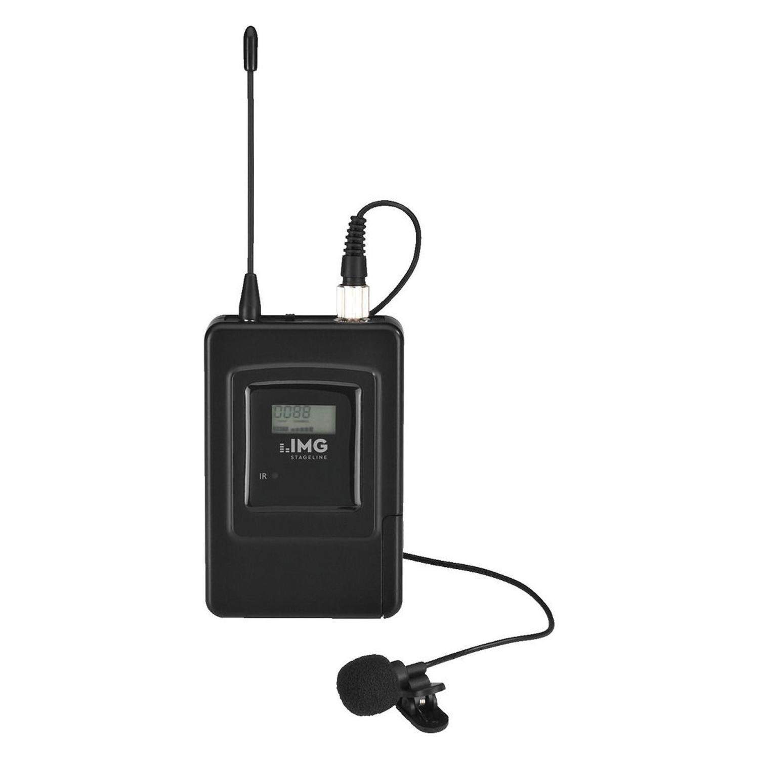 IMG StageLine TXS-606LT/2 | Nadajnik bezprzewodowy z mikrofonem lavalier IMG Stageline - 1