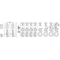 MONACOR PA-M224 | 2-strefowy wzmacniacz matrycowy 2x 240W RMS 100V Monacor - 3