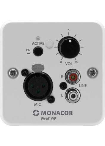 MONACOR PA-M1WP | Panel ścienny XLR RCA do miksera PA-M224 i PA-M412