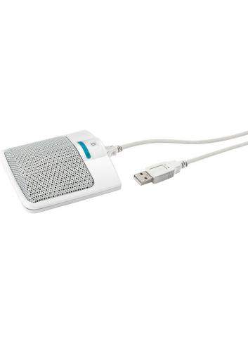 MONACOR ECM-306BU/WS | Mikrofon powierzchniowy USB