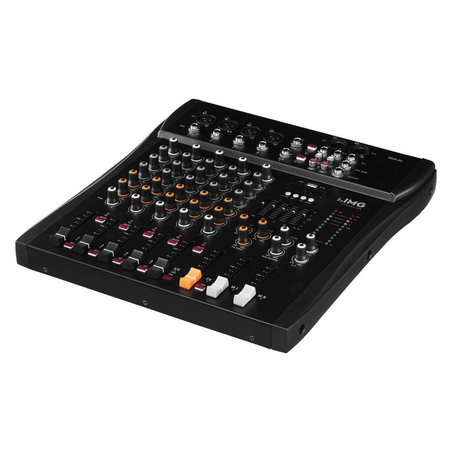 IMG StageLine MXR-60 | Analogowy mikser, 6-kanałowy, DSP, Odtwarzacz MP3, Bluetooth IMG Stageline - 2