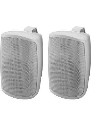 MONACOR WALL-06SET/WS | Zestaw kolumn instalacyjnych ściennych 6" aktywna pasywna Monacor - 1