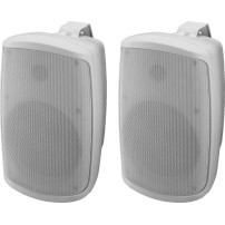 MONACOR WALL-06SET/WS | Zestaw kolumn instalacyjnych ściennych 6" aktywna pasywna Monacor - 1