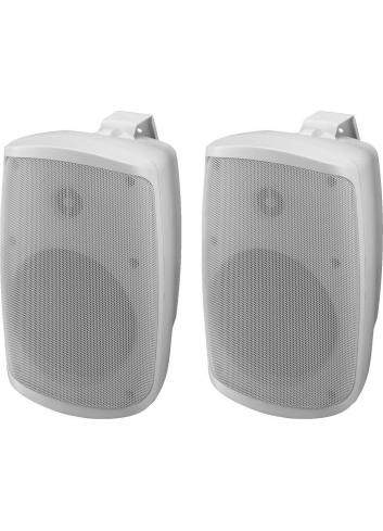 MONACOR WALL-05SET/WS | Zestaw kolumn instalacyjnych ściennych 5" aktywna pasywna Monacor - 1