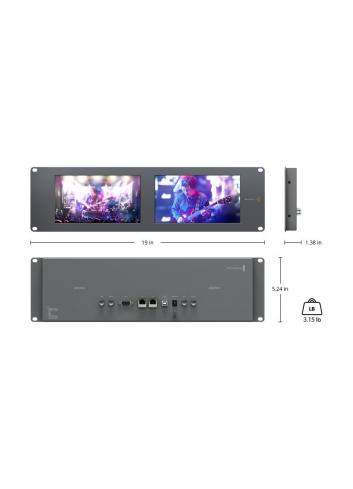 Blackmagic Design SmartView Duo | Podwójny monitor podglądowy 8" w standardzie rack 19", 3U Blackmagic Design - 1
