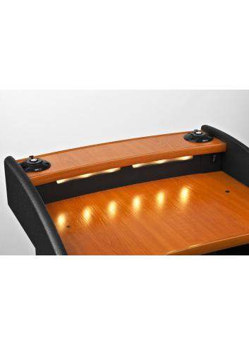 MONACOR SPEECH-204 | Mównica z kolumną głośnikową wzmacniaczem i podwójnym odbiornikiem UHF PLL Monacor - 1