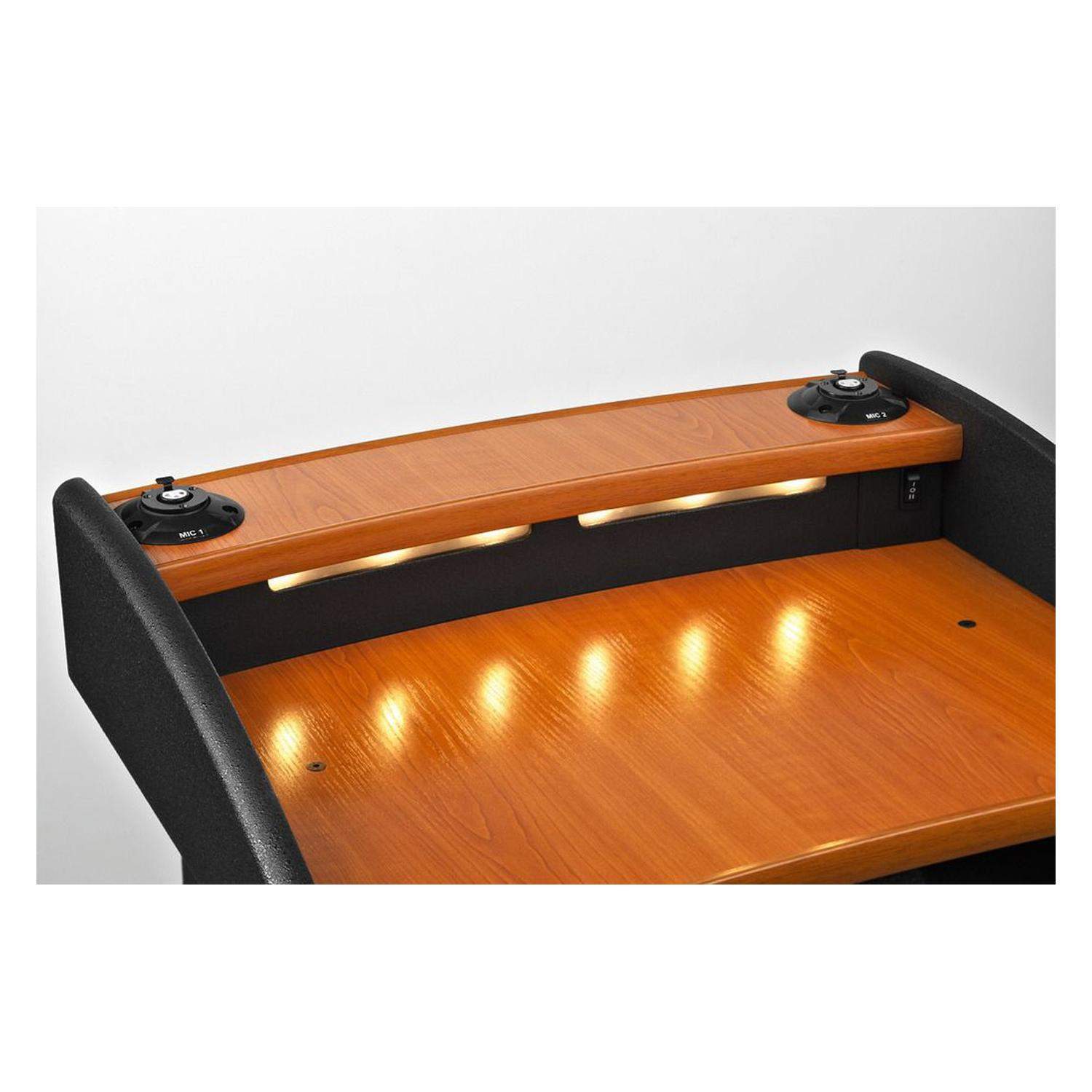 MONACOR SPEECH-204 | Mównica z kolumną głośnikową wzmacniaczem i podwójnym odbiornikiem UHF PLL Monacor - 3