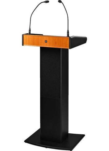 MONACOR SPEECH-104D | Mównica z kolumną głośnikową wzmacniaczem i podwójnym odbiornikiem UHF akumulator Monacor - 1