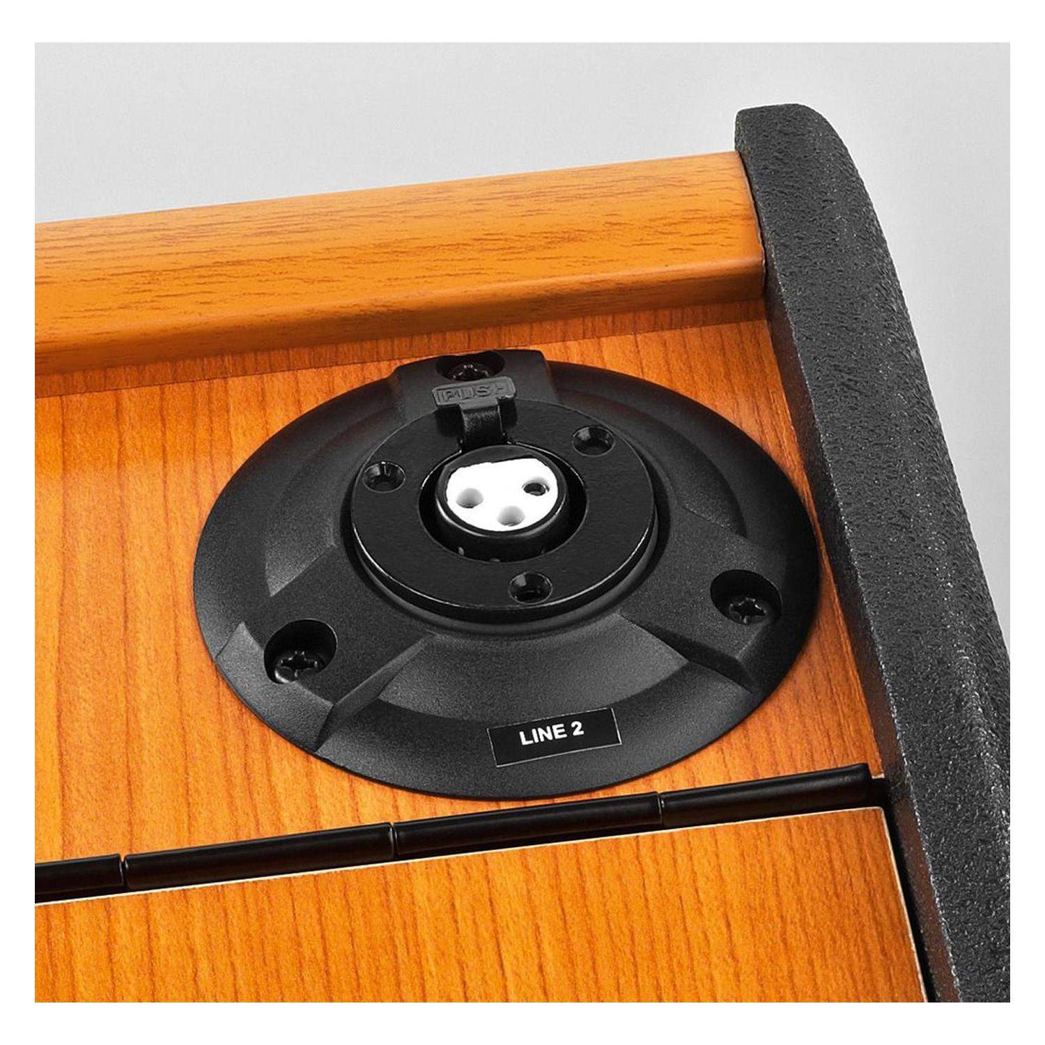 MONACOR SPEECH-104D | Mównica z kolumną głośnikową wzmacniaczem i podwójnym odbiornikiem UHF akumulator Monacor - 3