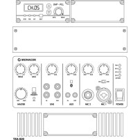 MONACOR TXA-820 | Kolumna aktywna 8" z odbiornikiem UHF odtwarzaczem Bluetooth XLR Monacor - 2