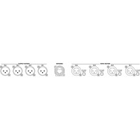 MONACOR DADC-144DT | Konwerter Audio Dante 4 kanałowy XLR 32bit 96kHz Monacor - 3