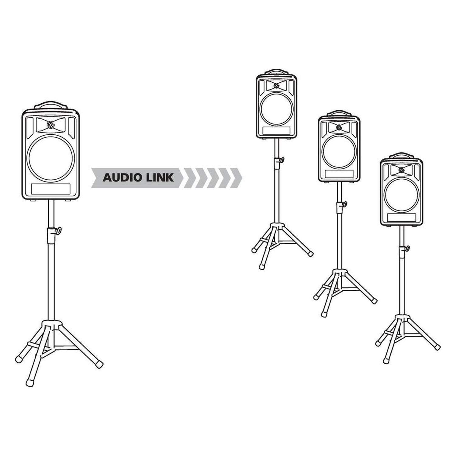 MONACOR TXA-822CD | Kolumna aktywna 8" z odbiornikiem UHF odtwarzaczem CD MP3 Bluetooth USB SD XLR Monacor - 3