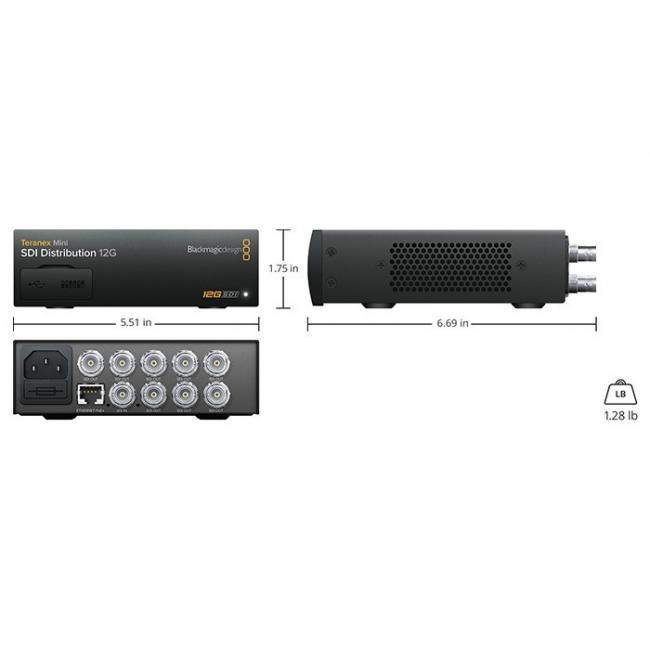 Blackmagic Design Teranex Mini SDI Distribution 12G | Dystrybutor sygnału SDI, splitter sygnału wideo SDI Blackmagic Design - 3