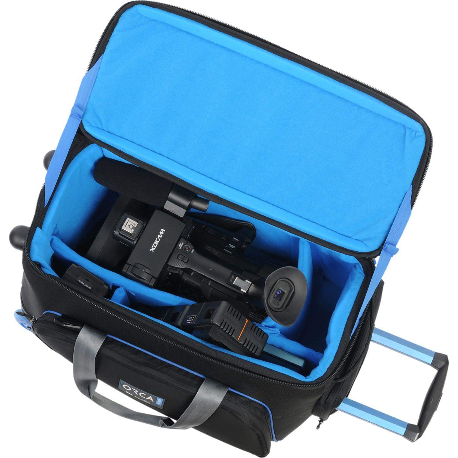 Orca OR-510 Classic Shoulder Bag Medium w Built in Trolley | klasyczna torba na ramię z wózkiem 53x29x37cm Orca - 2