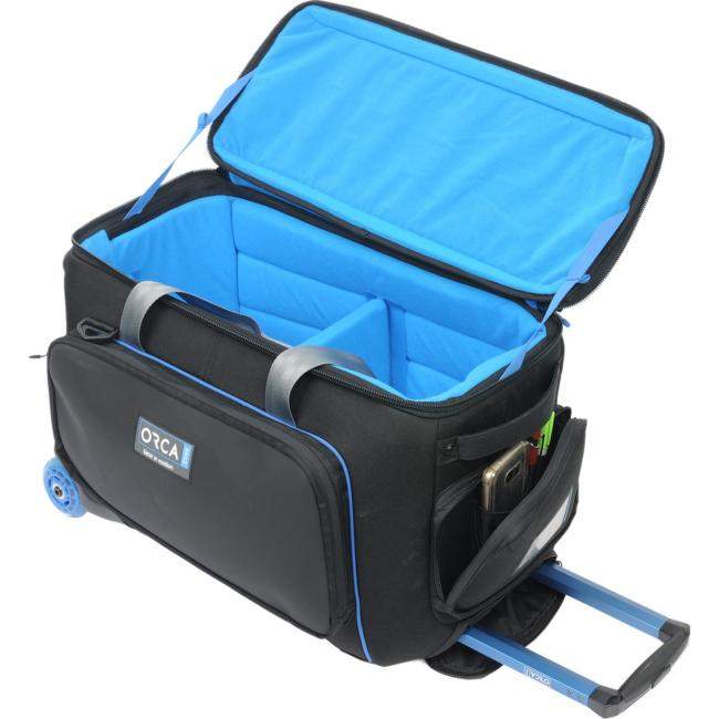 Orca OR-510 Classic Shoulder Bag Medium w Built in Trolley | klasyczna torba na ramię z wózkiem 53x29x37cm Orca - 4