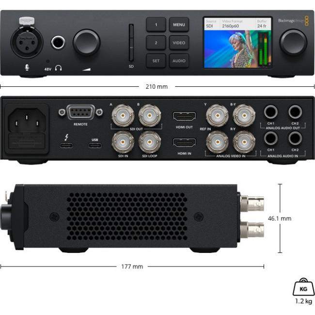 Blackmagic Design UltraStudio 4K Mini | Interfejs audio-wideo Thunderbolt, x1 SDI, x1 HDMI Blackmagic Design - 4
