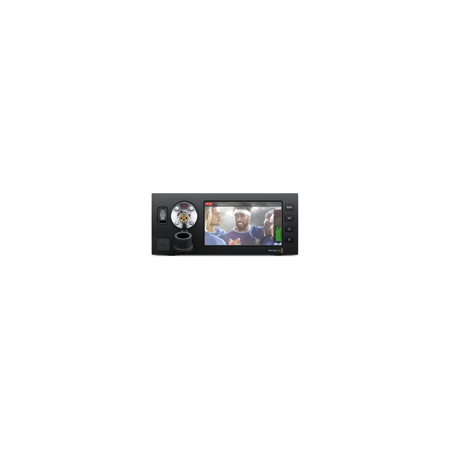 Blackmagic Design Studio Fiber Converter | Rozszerzenie zasilania, kontroli i sygnału przez światłowód dla kamer URSA Blackmagic
