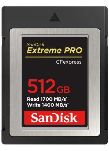 SanDisk Extreme PRO CFexpress 512GB (1700/1400 MB/s)