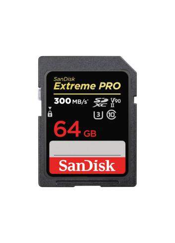 SanDisk Extreme PRO SDXC 64GB V90 UHS-II U3 (300/260 MB/s)