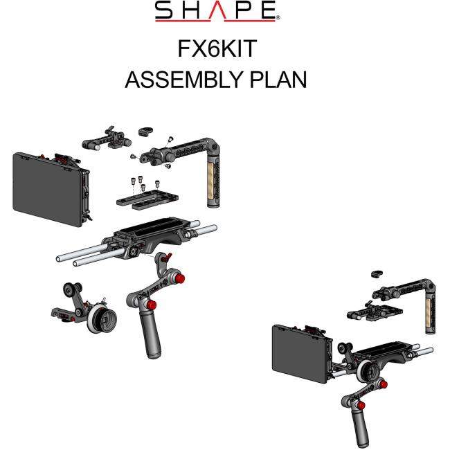 Shape Sony PXWFX6 (FX6KIT) Rig naramienny do kamery FX6 z płytką