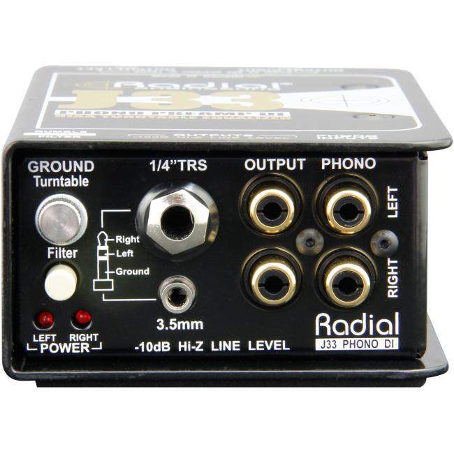 Radial J33 | Aktywny przedwzmacniacz i DI-Box do gramofonów Radial Engineering - 3