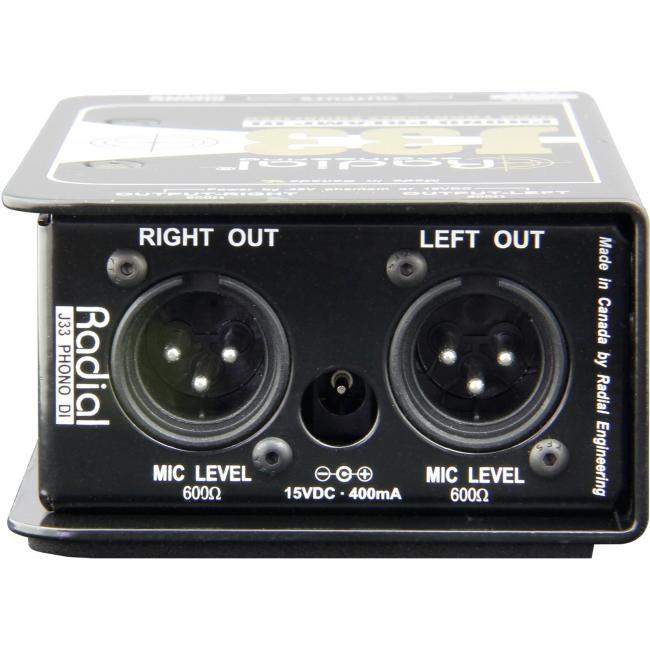 Radial J33 | Aktywny przedwzmacniacz i DI-Box do gramofonów Radial Engineering - 4