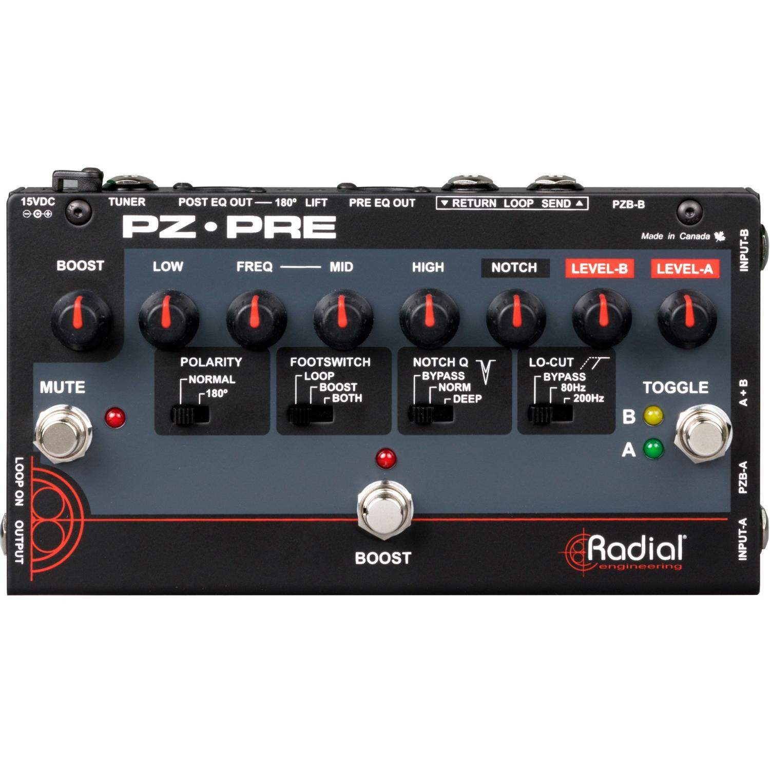 Radial PZ-Pre | 2-kanałowy przedwzmacniacz dla instrumentów akustycznych Radial Engineering - 1