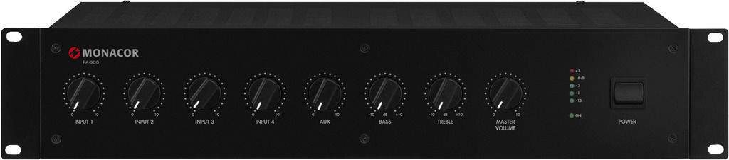 Monacor PA-900S 120W 100V Line PA-Amplifier With Warranty Monacor PA-900S 120W 100V Line PA-Amplifier With Warranty